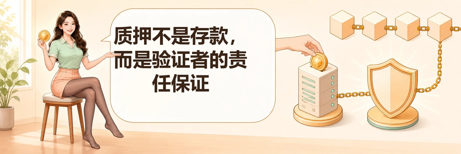 质押不是存款而是验证者承担责任的经济保证