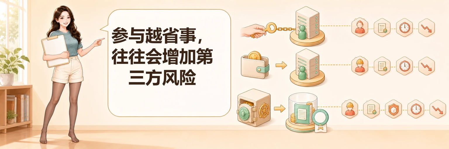 自建验证者、委托和池化参与方式会带来不同控制权与风险